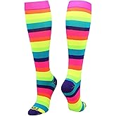 Krazisox Rainbow Stripes Over the Calf Socks