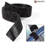 Velcro Brand ONE-WRAP Strapping Black 25mm Width 1 Meter Reusable Hook Loop view 2