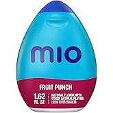 mio Liquid Water Enhancer, Fruit Punch, 1.62 fl oz | Zero Sugar &amp; Zero Calories, Squeeze to Control Flavor Intensity, Water Flavoring for All-Day Hydration, On-the-Go