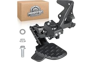 PROREFINE 82215289AG 82215289AH Upgraded Rear Bed Step Retractable Bumper Step Compatible with Dodge Ram 1500 DT Dual Exhaust Vehicles 2019-2026 Folding Truck Tailgate Step