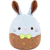Squishmallows Original 8in Fergal the Chocolate-Dipped Light Blue Bunny with Pistachio &ndash; Official Jazwares Plush (Little)
