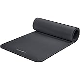 Retrospec Solana Yoga Mat 1/2" Thick w/Nylon Strap for Men & Women - Non Slip Exercise Mat for Yoga, Pilates, Stretching, Flo