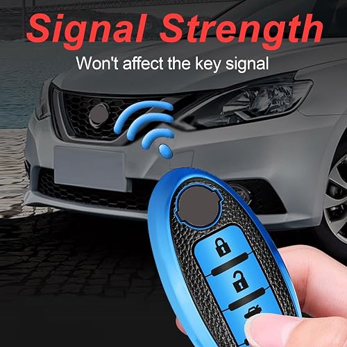 Red Soft TPU Full Protect Key Shell Case Protector Skin For Nissan Sentra Murano