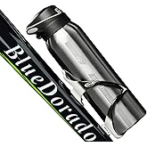 BlueDorado Stainless Steel Cycling Mug, Insulated Bike Water Bottle with Straw Lid & Flex Cap, BPA-Free, 18 Oz