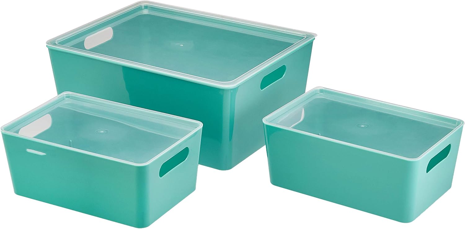 AmazonBasics Plastic Kitchen Storage Bins Set of 4 Amazon.ca Home