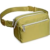 Olive Green Fanny Pack Belt Bag for Women I Cross Body Fanny Packs for Women - Crossbody Bags small Waist Bag Men - Fashion Waist Pack Bum Bag - Hands Free for Hiking, Running, Halloween & Travel