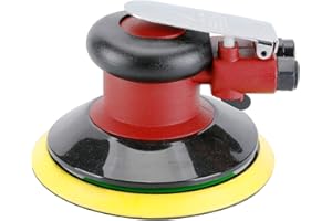 ASABOCAI Professional Air Random Orbital Palm Sander, Heavy Duty Dual Action Pneumatic Sander with 1pc Backing Plate (6 inch)