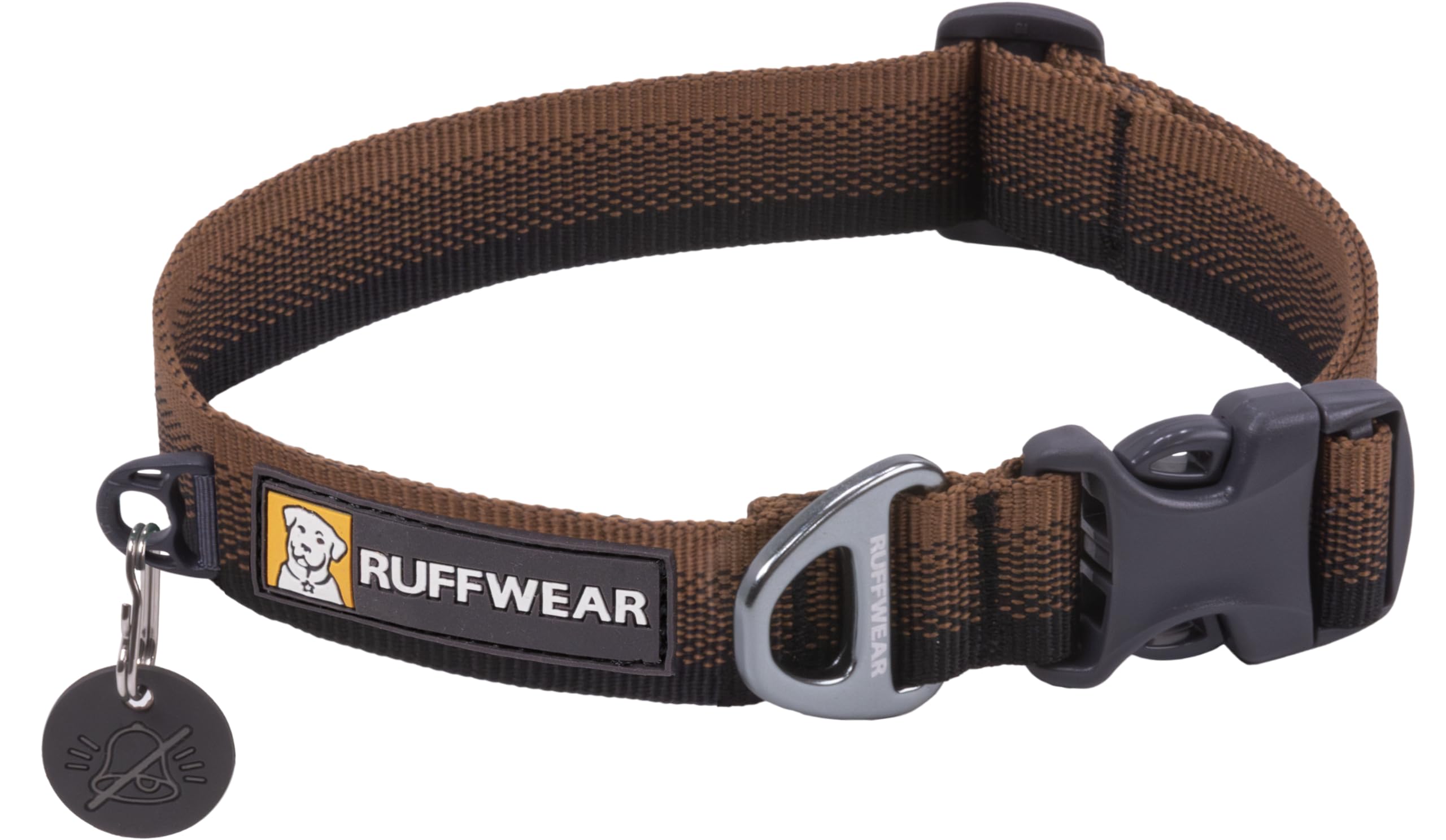 RUFFWEAR Front Range Collar, Medium Dog Collar with Aluminium V-Ring, Adjustable Length Pet Dog Collar, Comfortable Soft Fabric, Animal Collar with Dog Lead Attachment Ring, 36-51cm, Moonlight Fade — image 1