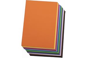 Eva Foam Sheets, 12 Assorted Colors, 2mm Thick, 6 x 9 Inch, Handicraft Foam Paper for Arts and Crafts, by Ader Products - 12 Sheets