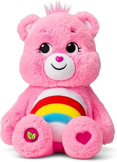 Care Bears Cheer Bear 35cm Medium Plush Toy by Basic Fun