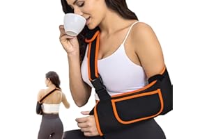Yaoociy Arm Sling for Women&Men with Enhanced Size Adjustable Sling for Arm Support, Elbow Wrist Left Right Arm Sling with Buckle Design (M)