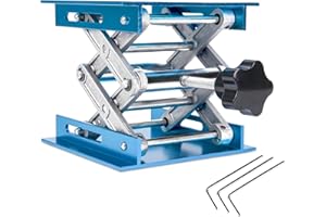 LABALPHA Lab Jack Stand 10x10cm/3.94x3.94 inch Aluminum Oxide Alloy Lifting Stand Platform Lab Jack Scissor Stand Platform