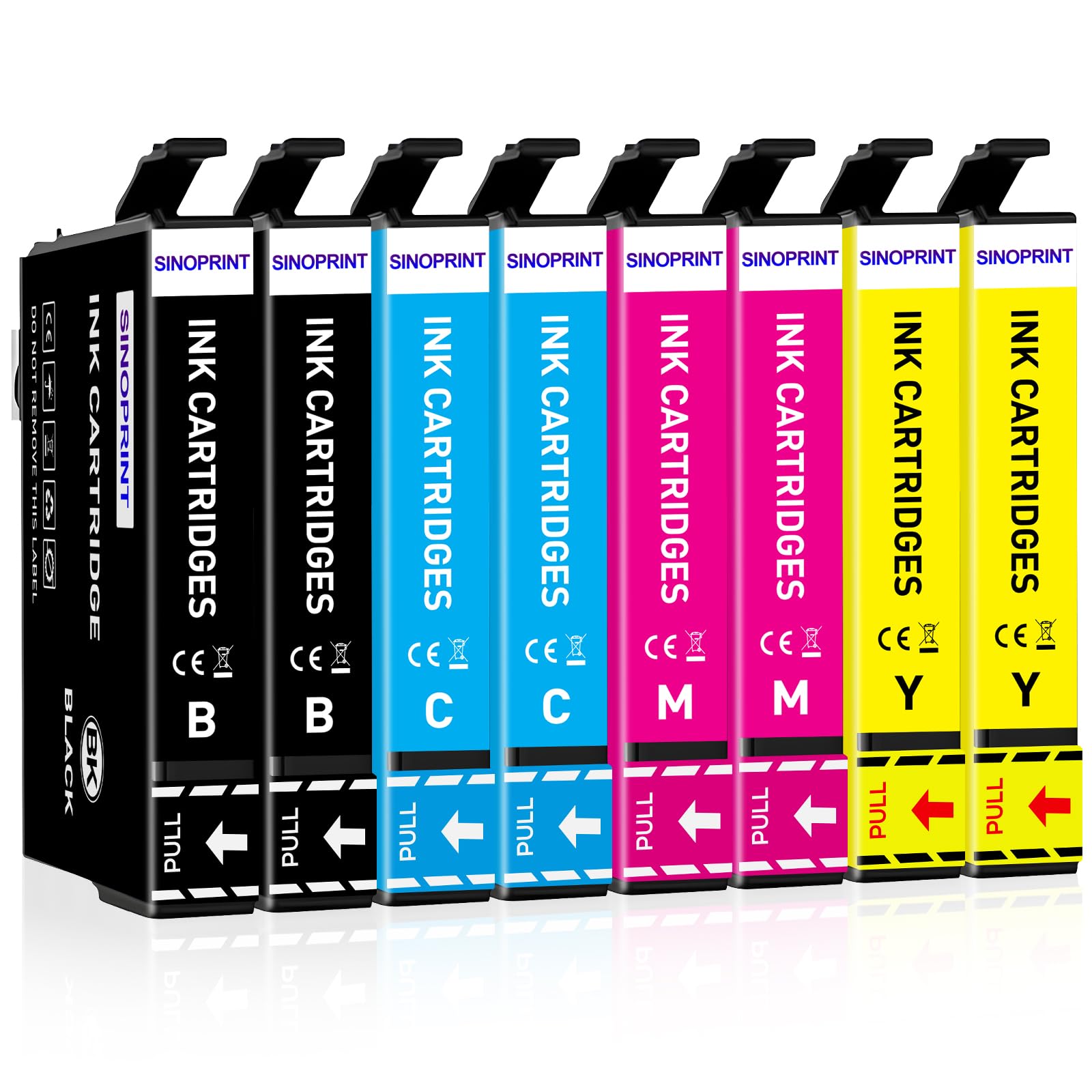 SINOPRINT 8-Pack 603XL Ink Cartridges Multipack Replacement for Epson 603 XL for Expression Home XP-3100 XP-4100 XP-2150 XP-2100 XP-2105 XP-3105 XP3155 XP4105 Workforce WF-2810 WF-2830 WF-2835 WF-2850