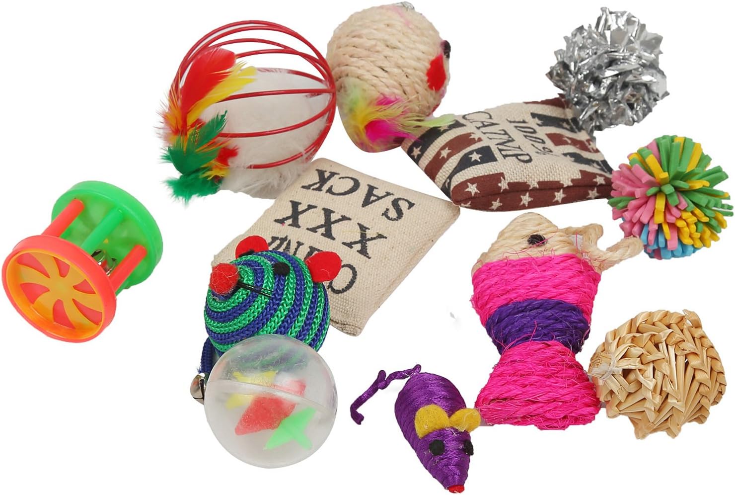 Fashion's Talk Cat Toys Variety Pack for Kitty 20 Pieces : Pet Supplies