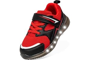 SKYWHEEL Boys Girls Sneakers Light up for Toddler Size 5 to Little Kids Size 2