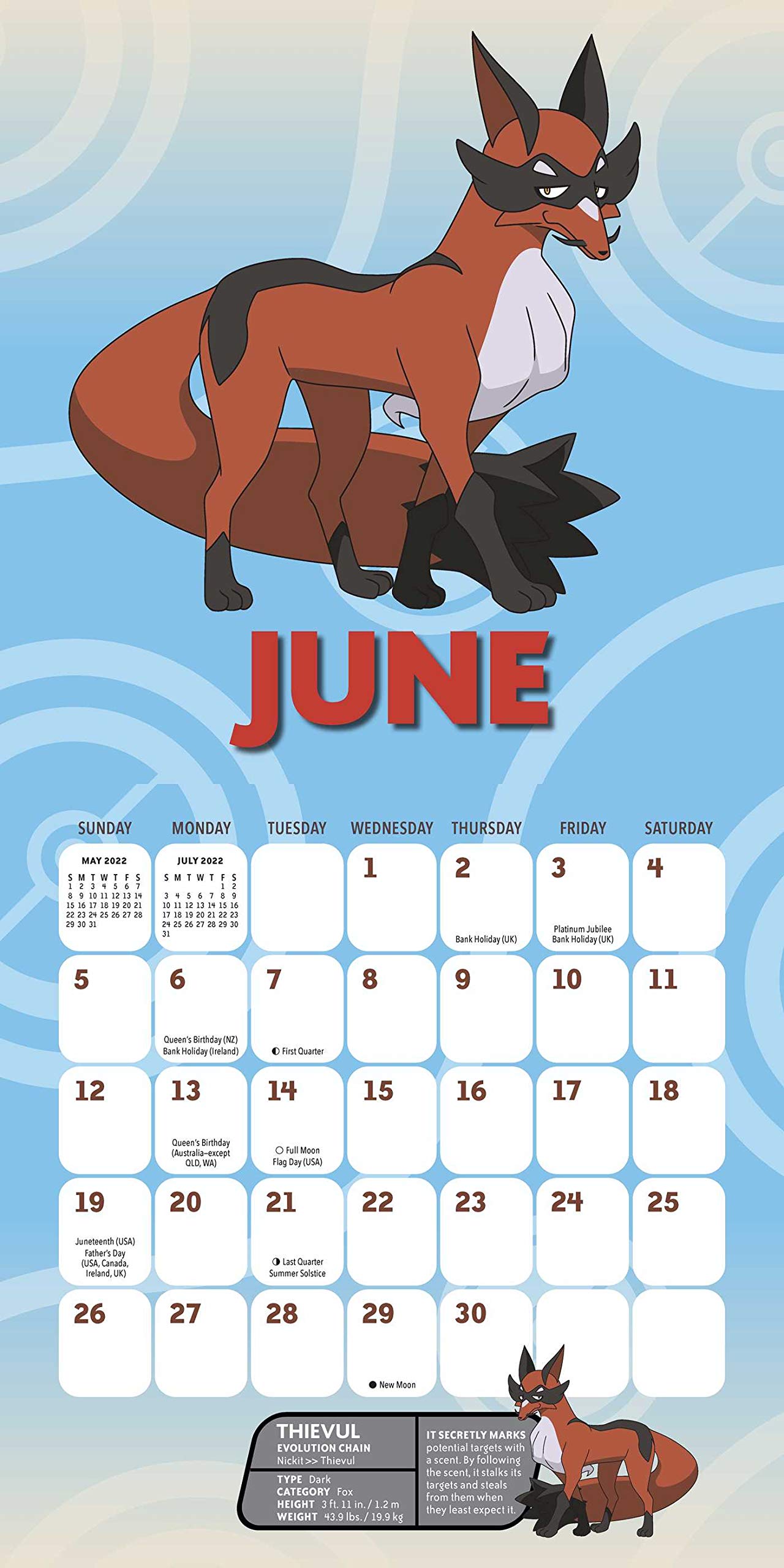 Pokemon Calendar 2022 Amazon.com: Pokémon 2022 Wall Calendar: 0614234352585: Pokémon: Books