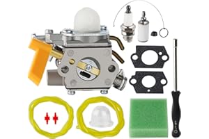 Ferilter CS26 Carburetor for Ryobi CS26 CS30 SS26 SS30 26cc 30cc Engine RY30220 RY30160 RY30522 Weed Eater 308054043 308054077 308054013 Carburetor for Homelite Trimmer Blower Parts