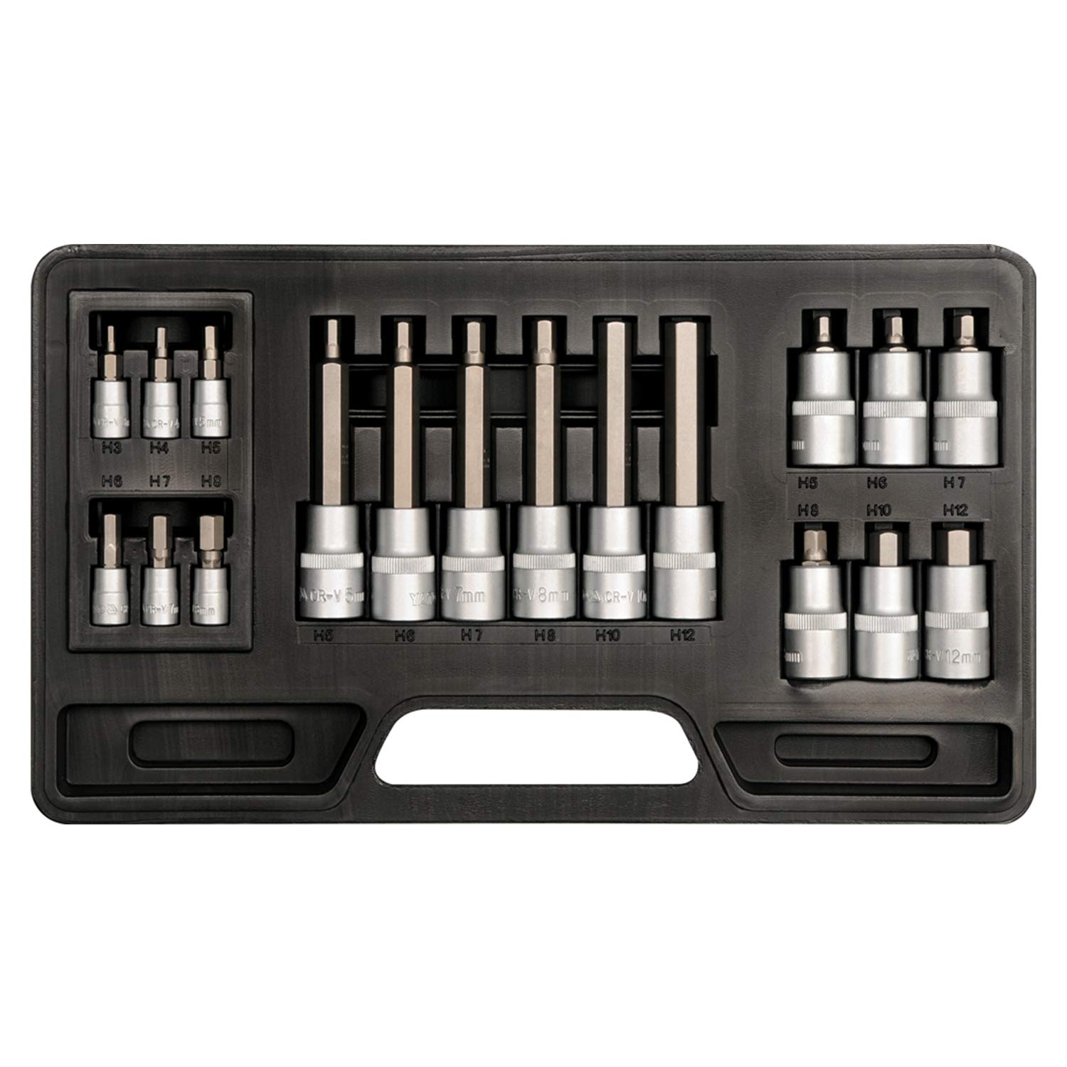 Yato yt-7752 – Little Tube Set, 18pcs: 3 – 12 mm Hexagonal