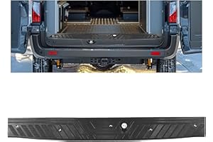 HECASA Rear Sill Plate Compatible with 2015-2023 Ford Transit 150 250 350 HD Cargo/Crew Van 2022-2023 Ford E-Transit Cargo/Crew Van CK4Z-6140374-AA Rear Door Bumper Step Pad Molding Trim Black