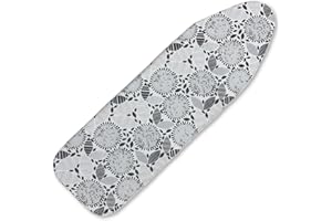 Ironing Board Cover and Pad,Sewn-in Thick Feltpads,Elastic Edge,12"x36"Scorch & Stain-Resistant Replacement Ironing Board Cov