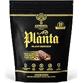 Ambrosia Planta - Premium Plant-Based Protein | Vegan & Keto Friendly | Gourmet Flavors with No Bloating or Stomach Upset | Gluten & Soy Free | No Added Sugar | 14 Servings | (Candy Bar)