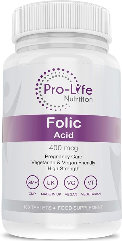 Foliumzuur 400 Mcg Zwangerschap Vitaminen 180 Prenatale Vitaminen Voor Vrouwen 3 Maanden Levering Van Borstvoeding Vitaminen Vruchtbaarheid Supplementen Foliumzuur Pre Zwangerschap Zorg Door Pro Life Nutrition Amazon Nl