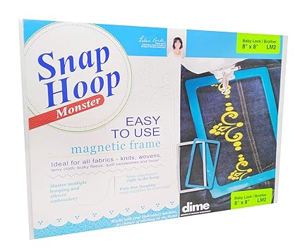 Dime Snap Hoop Monster 8x8 LM2 for Babylock and Brother