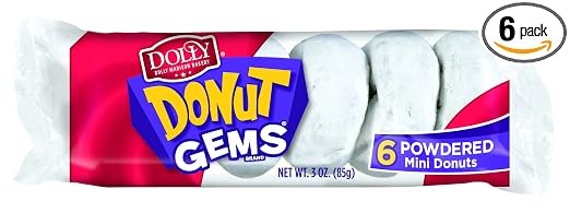 Six powdered Mini donuts (888109300074)