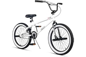 vollsch Freestyle BMX Bikes 20 Inch Kids Bicycle with 4 Pegs for 8-15 Years Old Teens, Boys, Girls, Beginner-Lever Riders,Multiple Colors