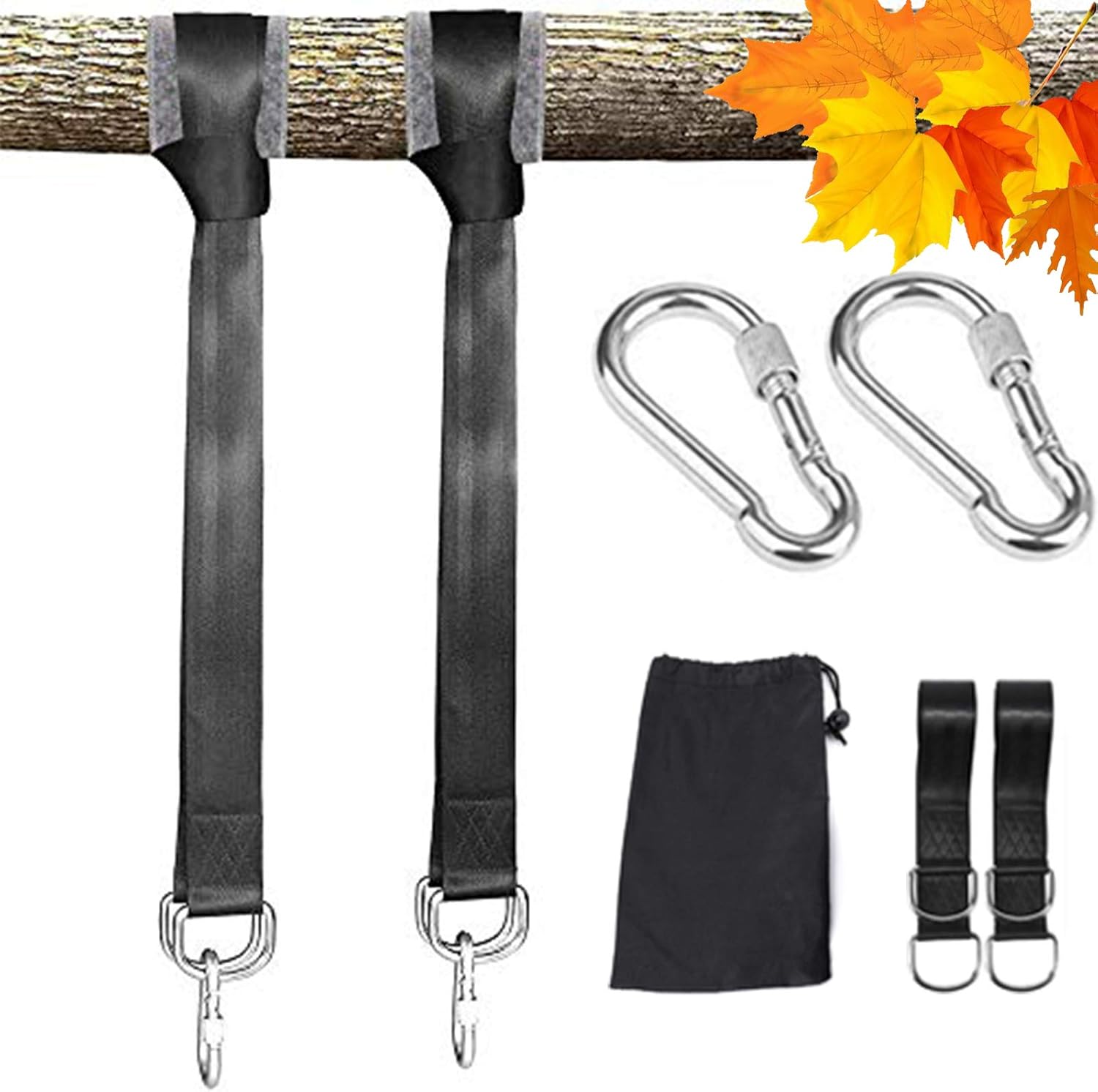 PACETAP Tree Swing Straps Kit, 2 Set 5ft Swing Hanging Strap with Heavy