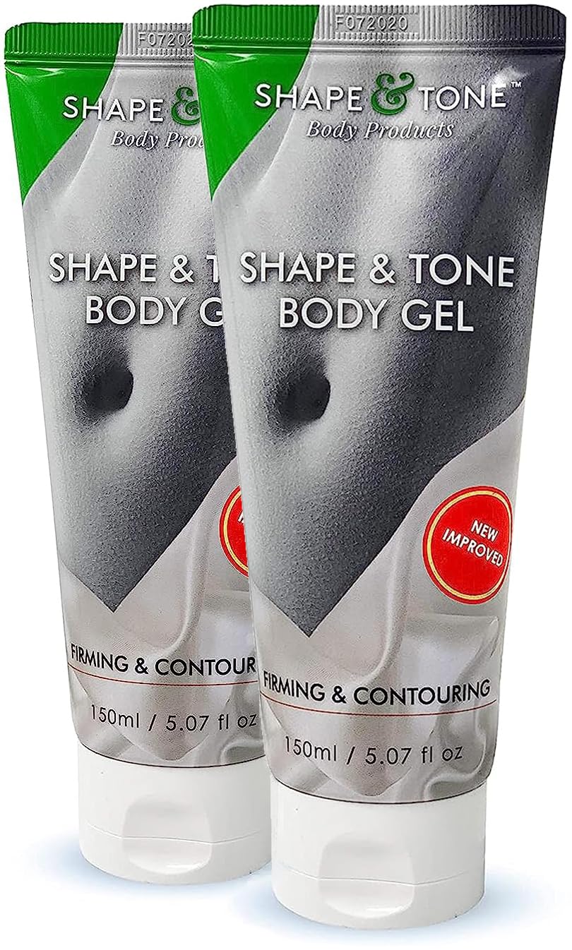 Skin Firming and Toning Body Moisturizing Anti Cellulite Gel Cream by Shape and Tone (TWO TUBES)