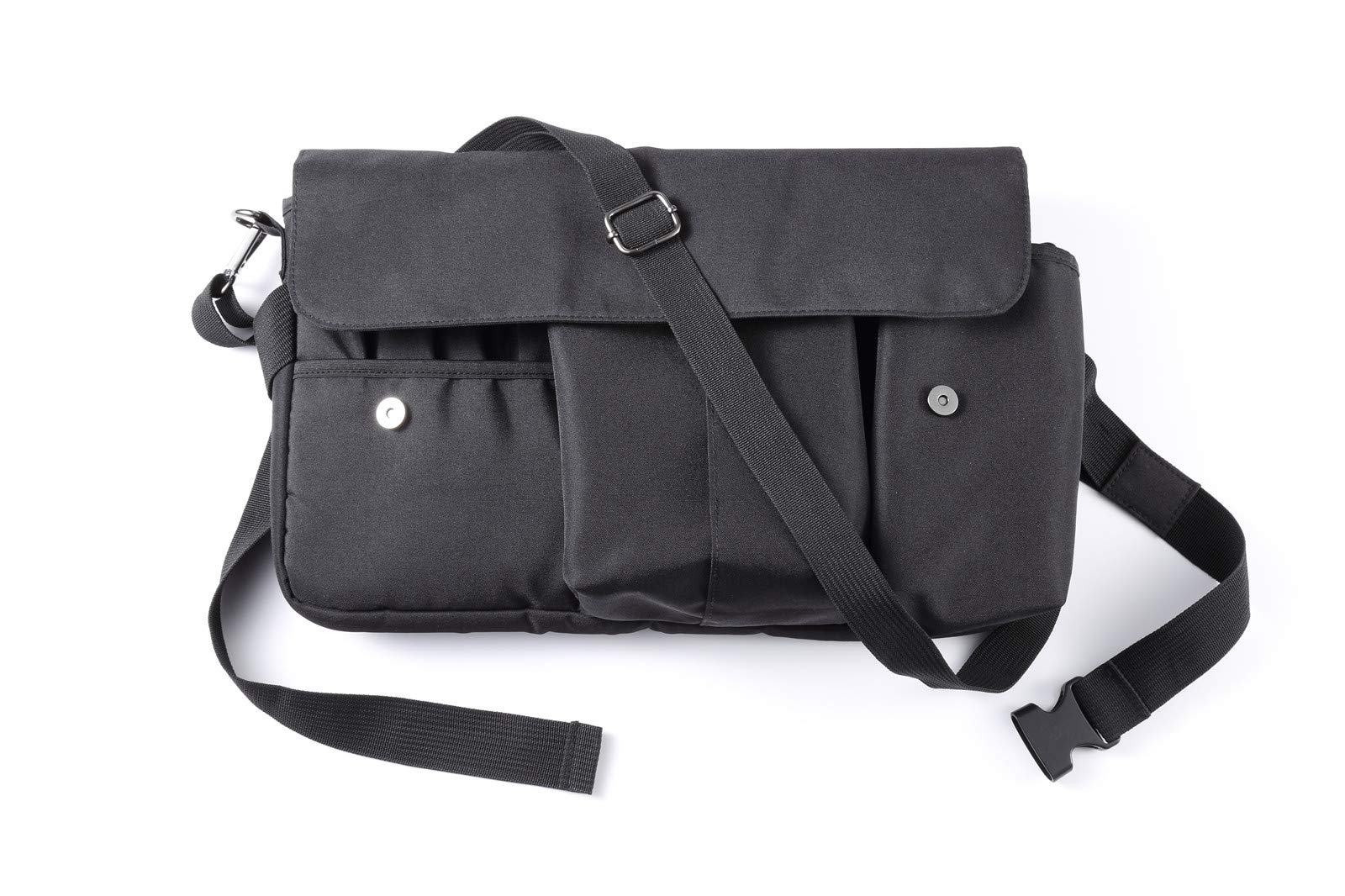 Photo 1 of Rownyeon Professional Cosmetic Makeup Brush Bag Case Portable Cosmetic Brush Holder Organizer with Artist Adjustable Belt Strap(Brushes Not Included)