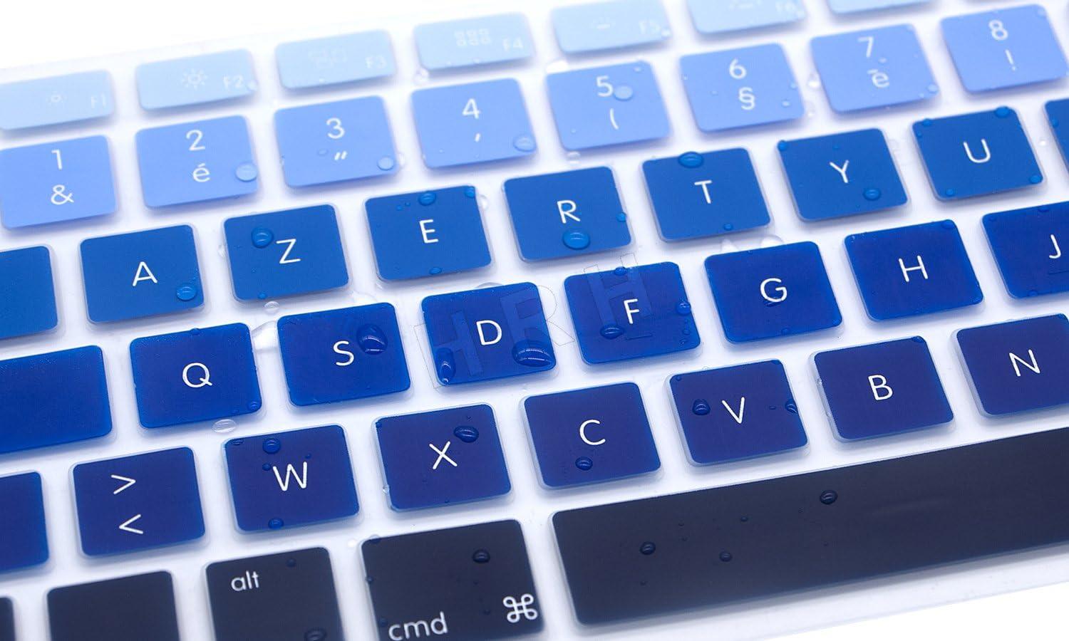 MMDW EU/UK French AZERTY Language Keyboard Cover for Macbook Pro 13 Inch,15 Inch(with or without Retina Display,2015 or Older Version) for Macbook Old Air 13 European/ISO Keyboard Silicone Skin - Image 5