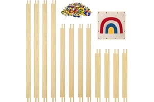 WDBG 6 Sets Stretcher Bars for Needlework with 100 Tacks for Women's Birthday Gifts,3 Sizes 12pcs Wooden Canvas Splicing Stretcher Bars Needlepoint Embroidery Stitch Frame Set for Crafts Art