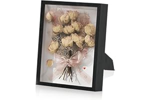 TIAMORK 8"x10" Shadow Box Picture Frame Wall Hanging Display Case - Simple and Elegant for Photos, Awards, Memorabilia, Medal