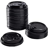 Karat C-KDL516B-E 10-24 oz 90mm Enclosure Lids - Black (Case of 1000)