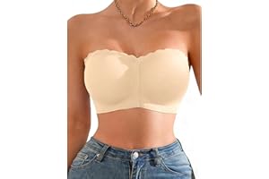 Women Front Closure Strapless Bra Push Up Wireless Sexy Tube Top Removable Padding Adjustable Bandeau Intimates Lingerie
