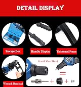 YWHWXB 13'' Rivet Nut Tool Kit 110pc Heavy Duty M3-M12 Rivet Nuts 7 Mandrels view 4