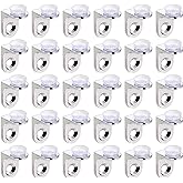Tomioziey 30 Pcs Mounting Brace Fixing Glass Shelf Bracket Pegs Supports with Chuck Wall Mount,Glass Mounting Bracket
