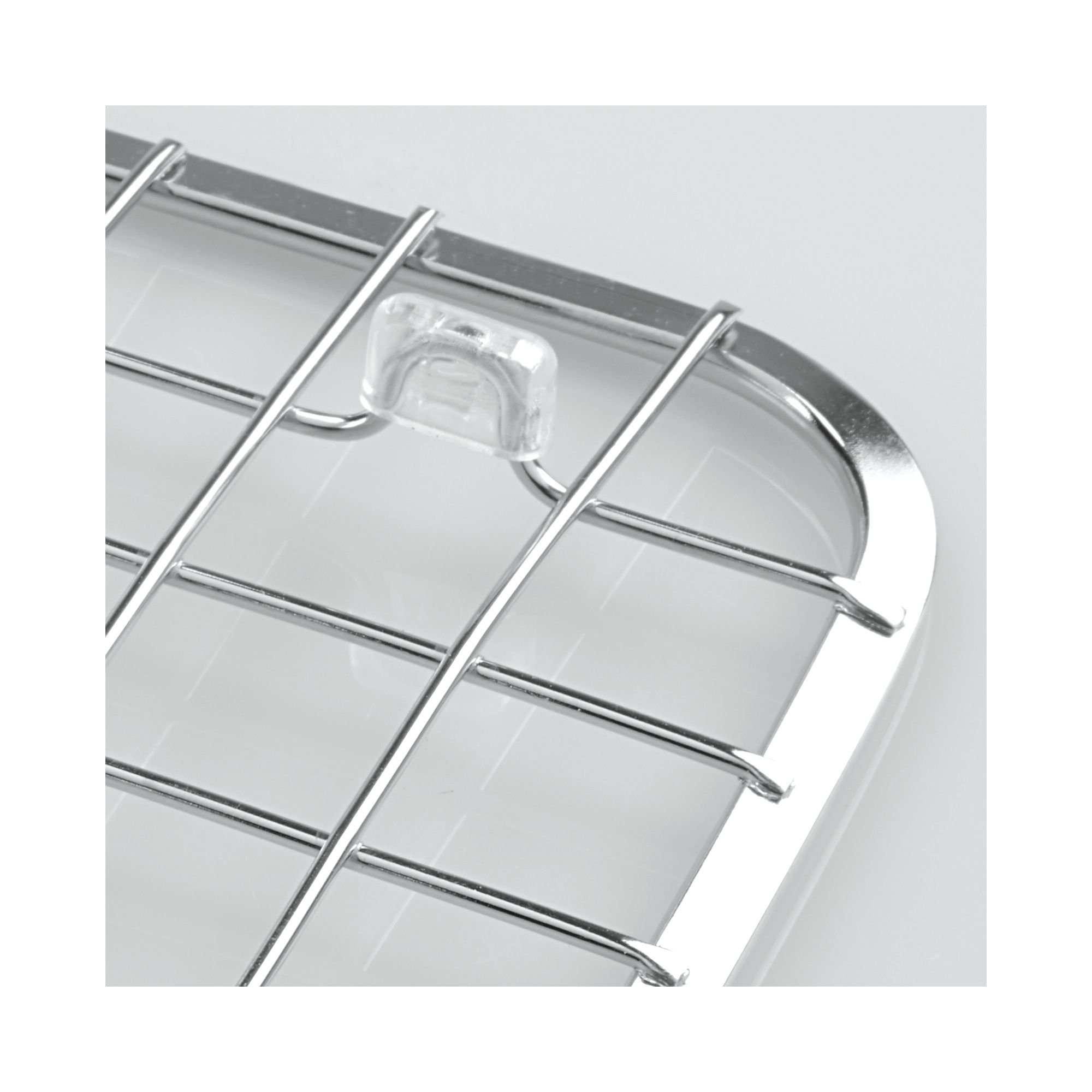 iDesign Gia Metal Sink Grid, NonSkid Sink Protector for Kitchen