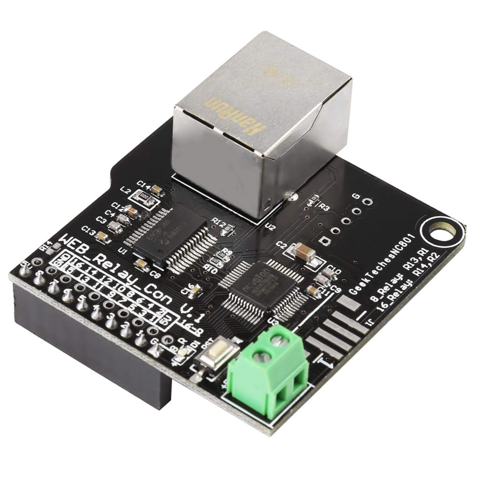 RJ45 Port Ethernet Control Module with 8-Channel Relay LAN WAN Network WEB Server Network Ethernet Relay Control Controller Module Board