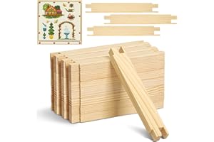 AceOrbit 20 Pcs Wood Needlepoint Stretcher Bars for Needlework, 6 Inches Stretcher Bar, Wood Canvas Frames for Embroidery, Cross Stitch & Quilting, Versatile Wooden Frame Bars for DIY Projects