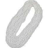 BALABEAD 11/0 Glass Clear Rainbow Color Seed Beads Hanks (3 Meters) Total 6000pcs, 9 Meters String Clear AB Seed Beads Strand