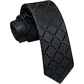 Enlision Skinny Ties for Men 2.17" Mens Necktie Formal Business Silk Slim Tie Woven Jacquard Thin Tie Wedding Party