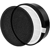 Nispira LV-H132 Air Filter Replacement Compatible with Levoit Air Purifiers LV-H132 Part LV-H132-RF 3-in-1True HEPA with Carbon Filter - 7.5” x 2.4” x 7.5”, 1 Pack. (NOT FOR EGG AIR PURIFIER)