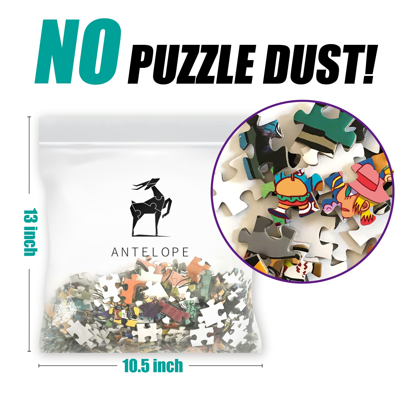 Antelope - 1000 Piece Puzzle for Adults, Drive-in Movie Jigsaw Puzzles 1000 Pieces - 1000 Pieces High Resolution, Matte Finish, Smooth Edging, No Dust Puzzle