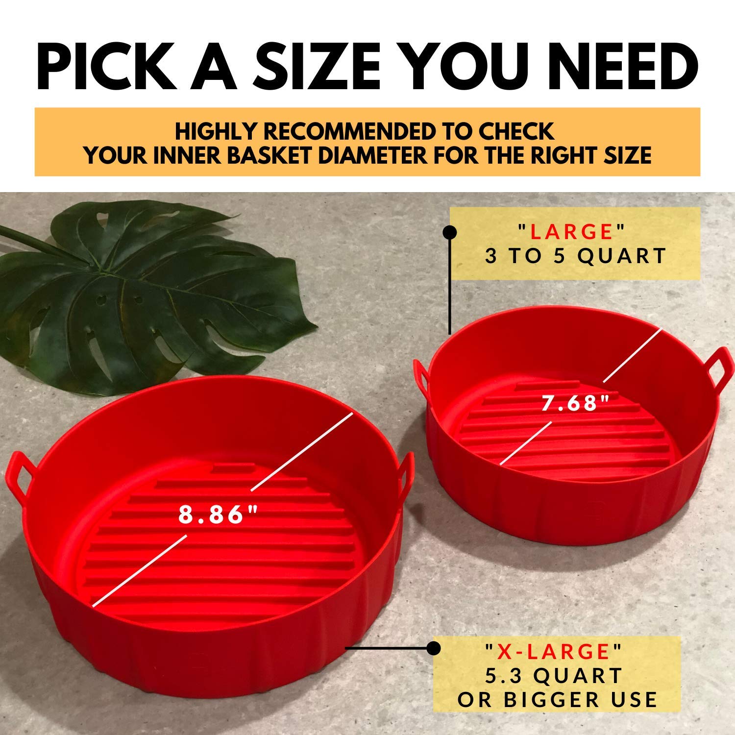 WaveLu - Olla de silicona para freír aire - Contenedor seguro para ...