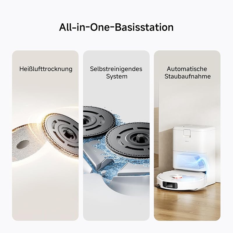 H50 Pro Saugroboter mit Wischfunktion, 15.000 Pa, ausfahrbarer Arm — Foto 6 von 8