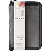 NOLTY B6 Zip Around Mesh Notebook Cover, Black, NTBCV2111