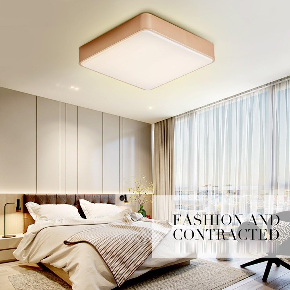 LXSEHN Oro Rosa Moderno LED Minimalista Sala Cuarto Baño Hierro Lámpara